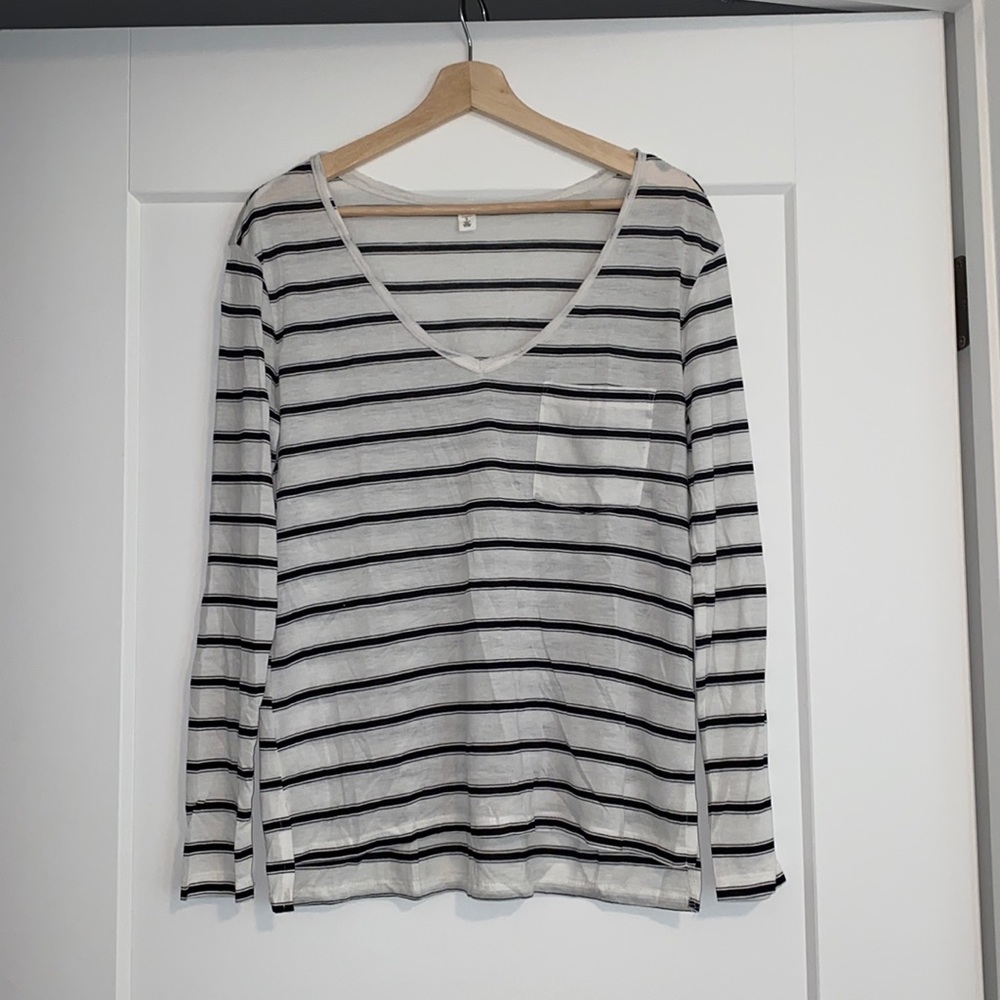 Brass plum (Nordstrom) striped long sleeve